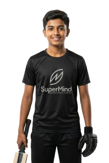 Cricket boy player illustration